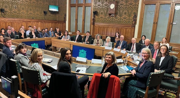 Attendees of the All Party Parliamentary Group for Skills, Careers and Employment at the event in Parliament